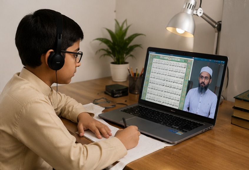 Quran class in session